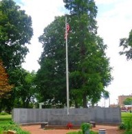 The front of the memorial