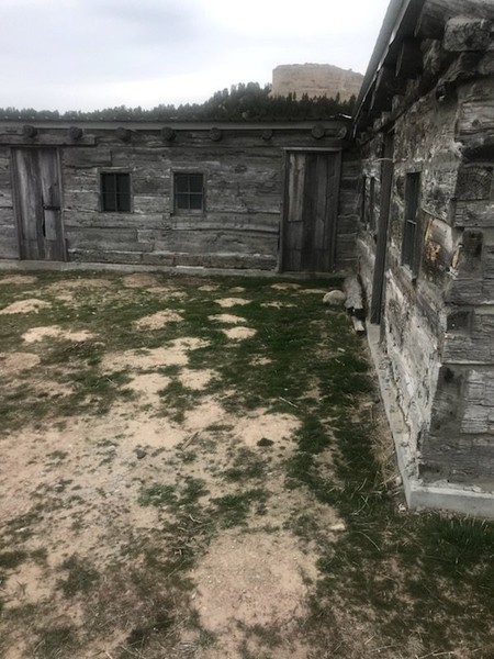 View of post from front