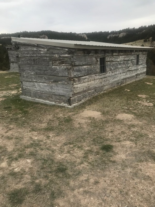 View of post from back