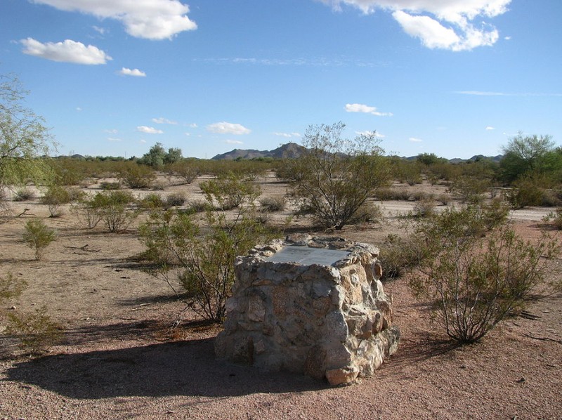 Canal camp monument at Rivers Relocation Center. Source: Wikicommons.