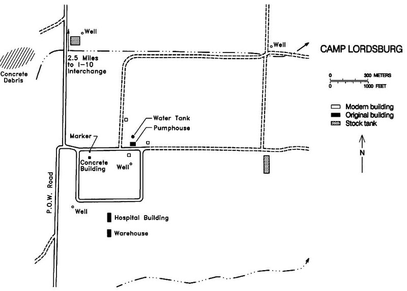 Layout of Camp Lordsburg. Source: National Park Service.