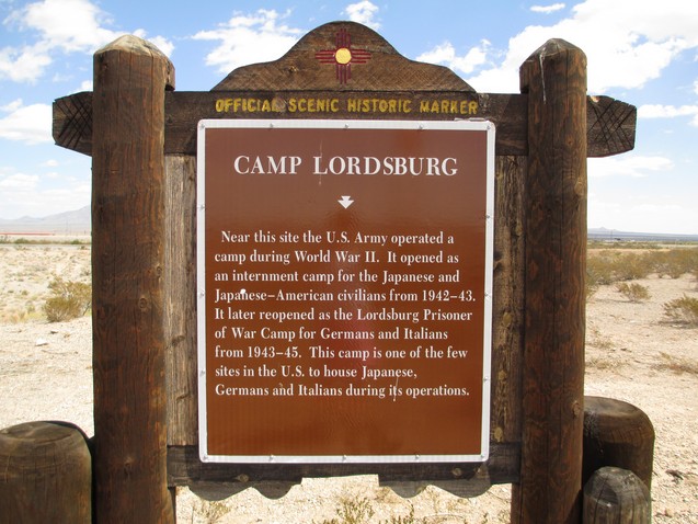 Camp Lordsburg closed operations in 1945. There is a historical marker off Prisoner of War Road, south of Interstate 10.