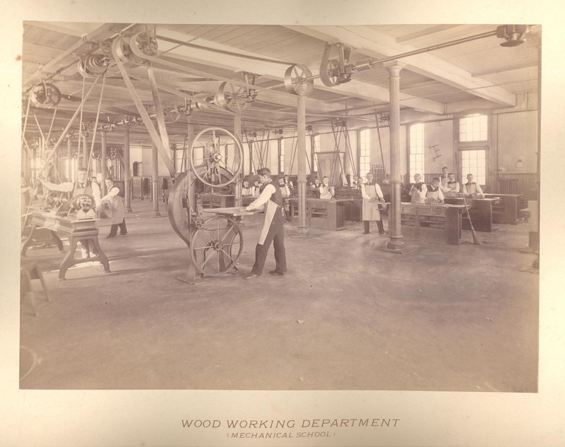 Woodworking department, 1893