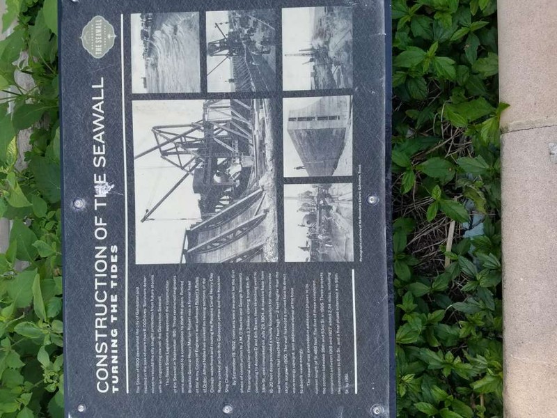 Construction of the Seawall Plaque