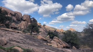 Views when climbing the Little Rock dome.
