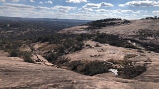 View looking down from Little Rock.