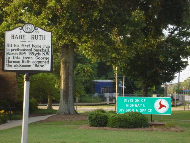 Historical Marker Situated on Division of Highways Facility