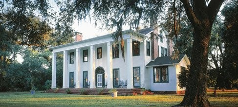 The large and magnificent Magnolia Mansion.