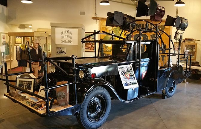 A restored 1928 Lincoln that was used as a "camera car" for decades.
