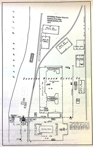 Dunkirk Window Glass from 1913 Sanborn Fire Insurance map.  
