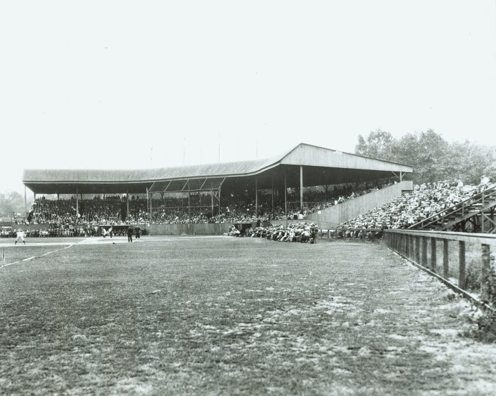 Reflecting the history of both baseball and America, this historic ballpark (pictured here circa 1945) has been home to white-only teams, African American teams, and members of the All-American Girls Professional Baseball League. 