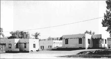 Historic photo of the Saguache Ranger Station, 1940 