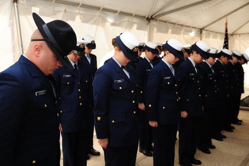 Coast Guard recruits From Training Center Cape May, Courtesy of The U.S. Coast Guard in 2017