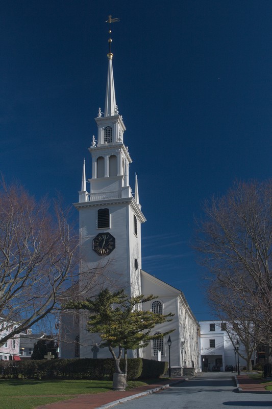 Trinity Church's steeple has been a fixture on Newport's skyline since 1741.