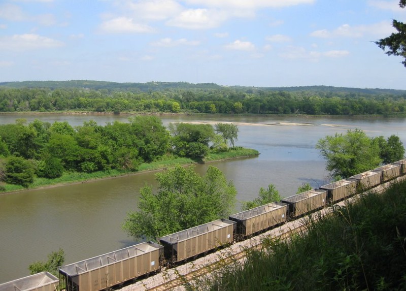 View of the Platte River from Mahoney