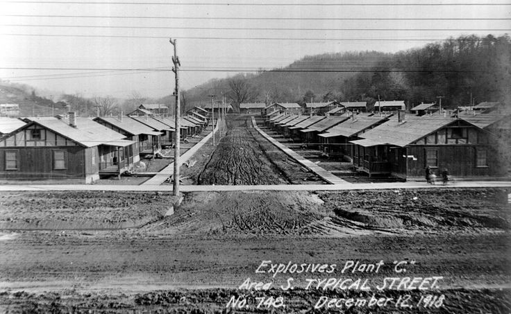 Housing built during 1917-1918 for workers.  