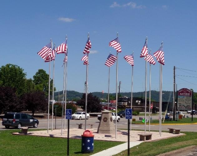 Veterans Memorial on 21st Street.