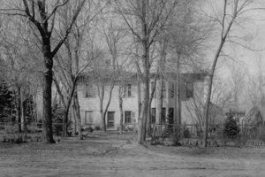 Meeker home with addition from 1884 which was later removed.