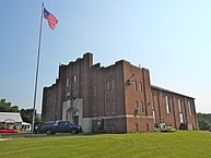 Southwest facing picture of the Armory, 2013