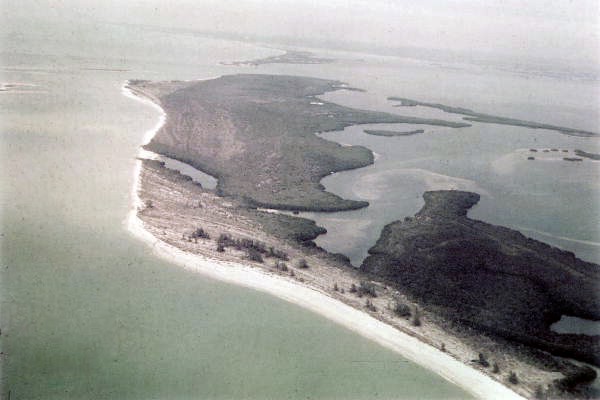 Aerial View of Cayo Costa, Lee County, FL c. 1968 (State Archives of Florida/Knetch).