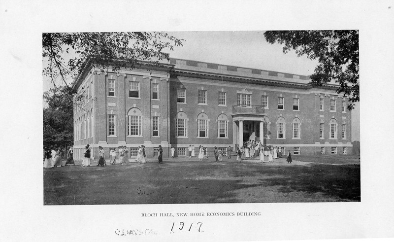 A picture of Bloch Hall from the 1917 course catalog 