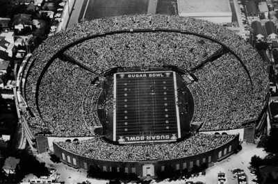 Bird's-Eye view of Tulane Stadium as the host of the Sugar Bowl