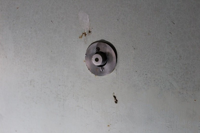 Peephole for added security into warhead building.