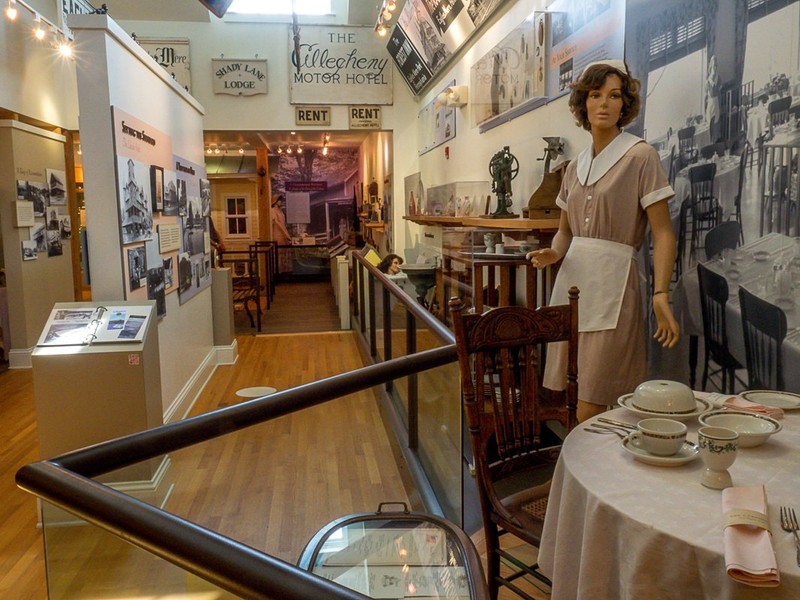 Inside the Eagles Mere Museum.