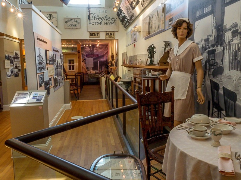 Inside the Eagles Mere Museum.  