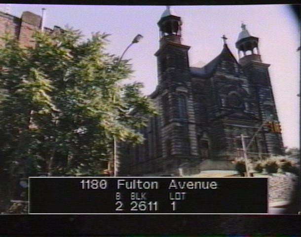 Tax photo of Saint Augustine Church, circa 1980s. It pertains to Lot 1 and Block 2611 on the tax map. (Image from 80snyc website) 