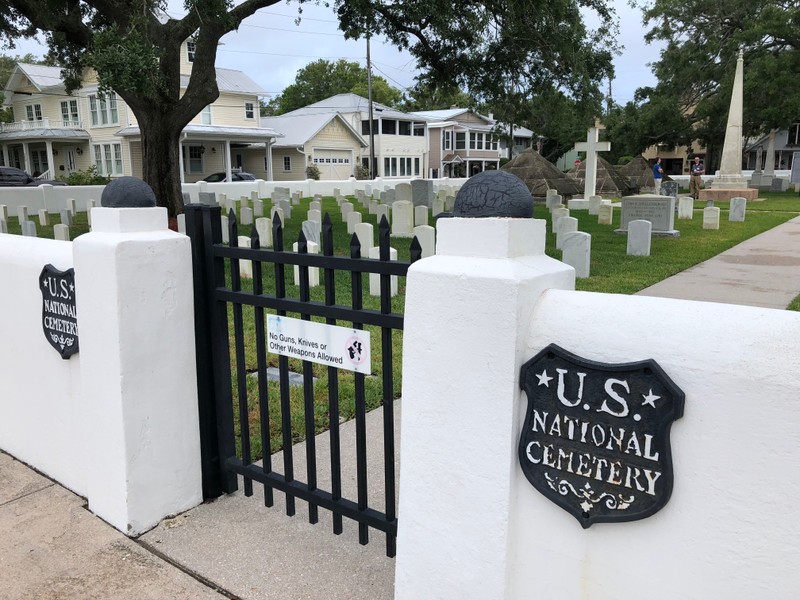 St. Augustine National Cemetery - Side Gate - 2017