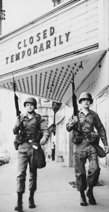 National Guardsmen on duty in Wilmington