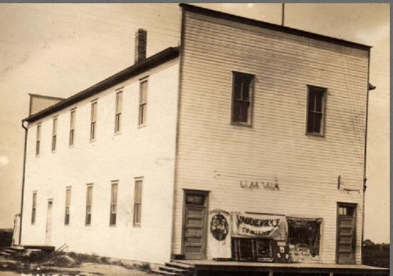 Union Hall (UMWA Hall) in the early 1920s. Now the home of the Miners Hall Museum at the Franklin Community Center. Credit: Miners Hall Museum