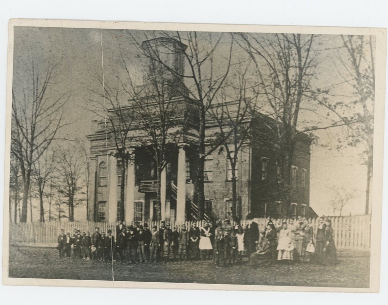 Reynolds Hall when it was a Presbyterian school in the 1870s.