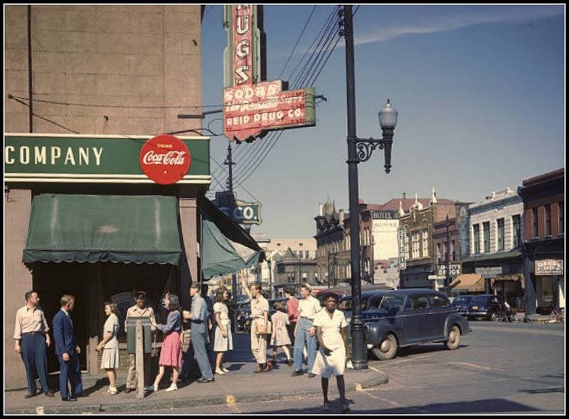 Athens Georgia, Corner of Clayton Street and Lumpkin circa. 1940s