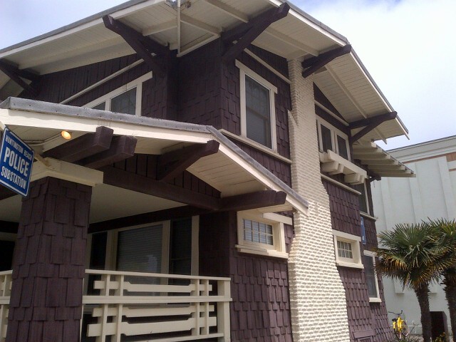 The Dr. George A. Shank house at the corner of 5th Street and Walnut Avenue, north of Main Street. (Photo: Mary Urashima; May 2012)