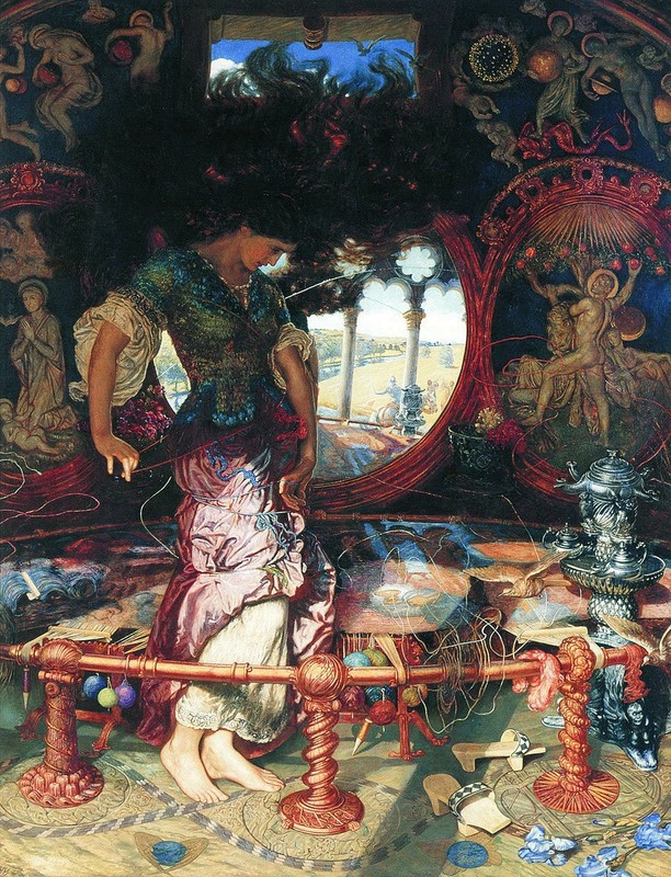 William Holman Hunt's "The Lady of Shalott" from the Wadsworth Atheneum's collection.