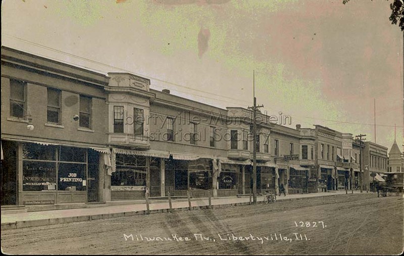 Lake County Independent office, far left, 1905-1913