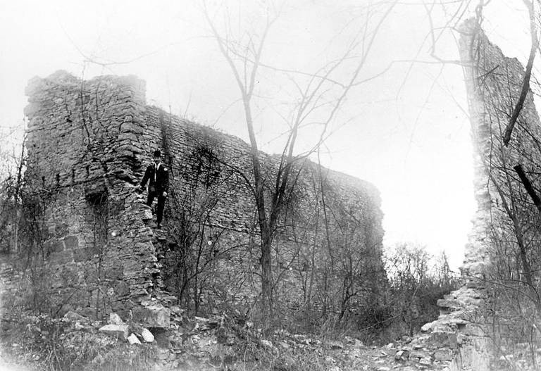 The ruins in the early 1900s