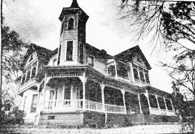 McKibbon House whilst shrouded with asbestos in 1979.