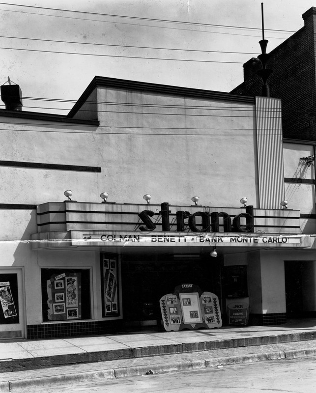 The Strand Theatre decked out in Art Deco style, c. 1935. 