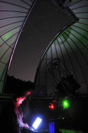 Here is an image from their website of the observatory.