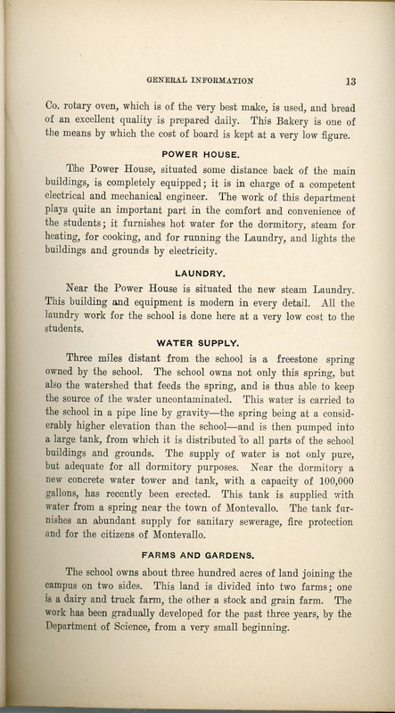 Here is an excerpt from one of the Univeristy’s materials discussing the water tower in depth and even the water quality.