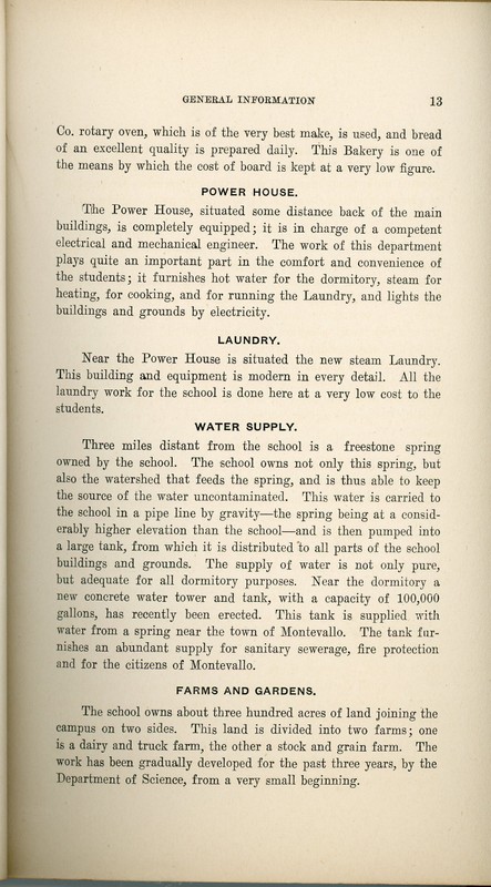 Here is an excerpt from one of the Univeristy’s materials discussing the water tower in depth and even the water quality. 