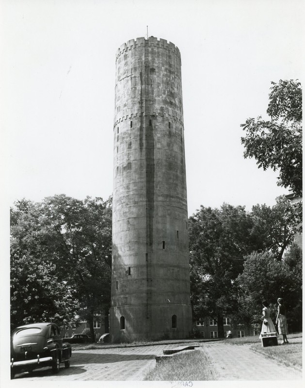 Here is a photograph of the Tower amongst a fully constructed campus.