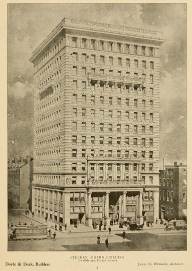 Stephen Girard Building, 1897