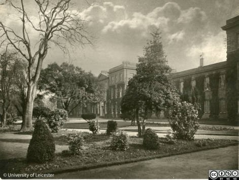 Fielding Johnson Building frontage, 1920s, University of Leicester Archives, ULA/1/3/78