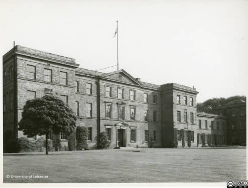 Fielding Johnson Building Frontage, 1952, University of Leicester Archives, ULA/1/3/19