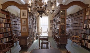 A look inside the library. 