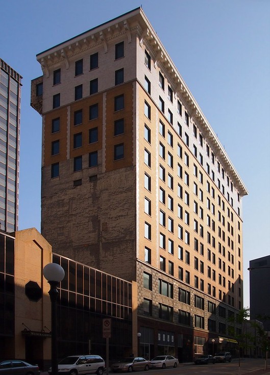 Commerce Building in St. Paul. The building opened in 1912 and transitioned into an apartment complex in 2008.